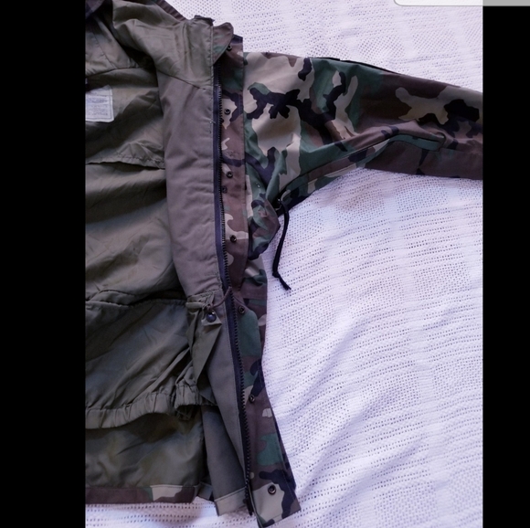 ECWCS PARKA COLD WEATHER CAMOUFLAGE HOODED MILITARY ARMY JACKET MEN SZ LRG REG - Picture 9 of 10